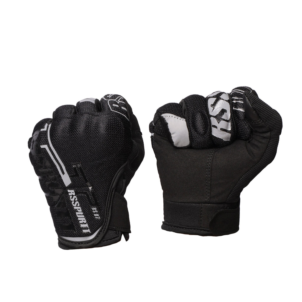 RS SPURTT RS07 Black/Red Motorcycle Gloves - 850286