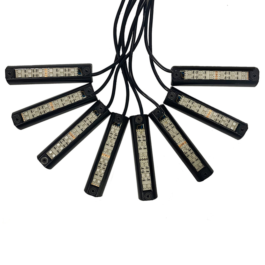 WIRELESS REMOTE CONTROL LED ROCK WATER PROOF UNDER GLOW NEON LIGHTS _2