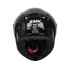 SMK Typhoon Solid Full Face Helmet Black GL 200, DOT & ECE_6