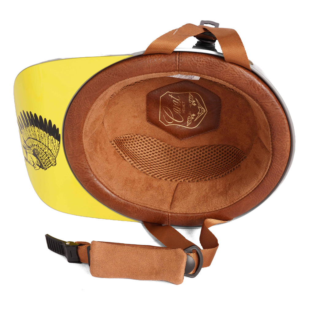 Vintage Open Face Motorcycle DOT Certified Retro Half Helmet - 835591_8