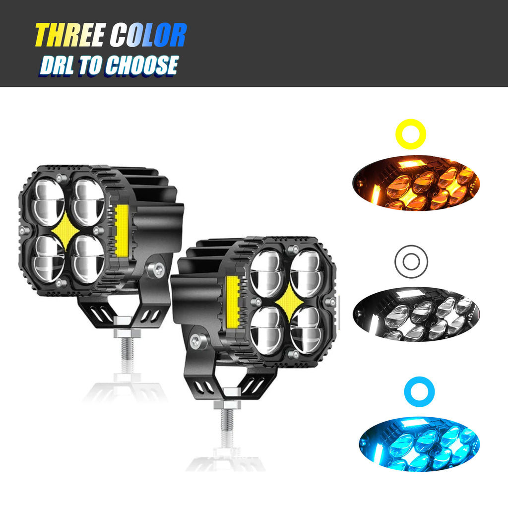 SYC-120W Dual Color Motorcycle LED Spotlight_6
