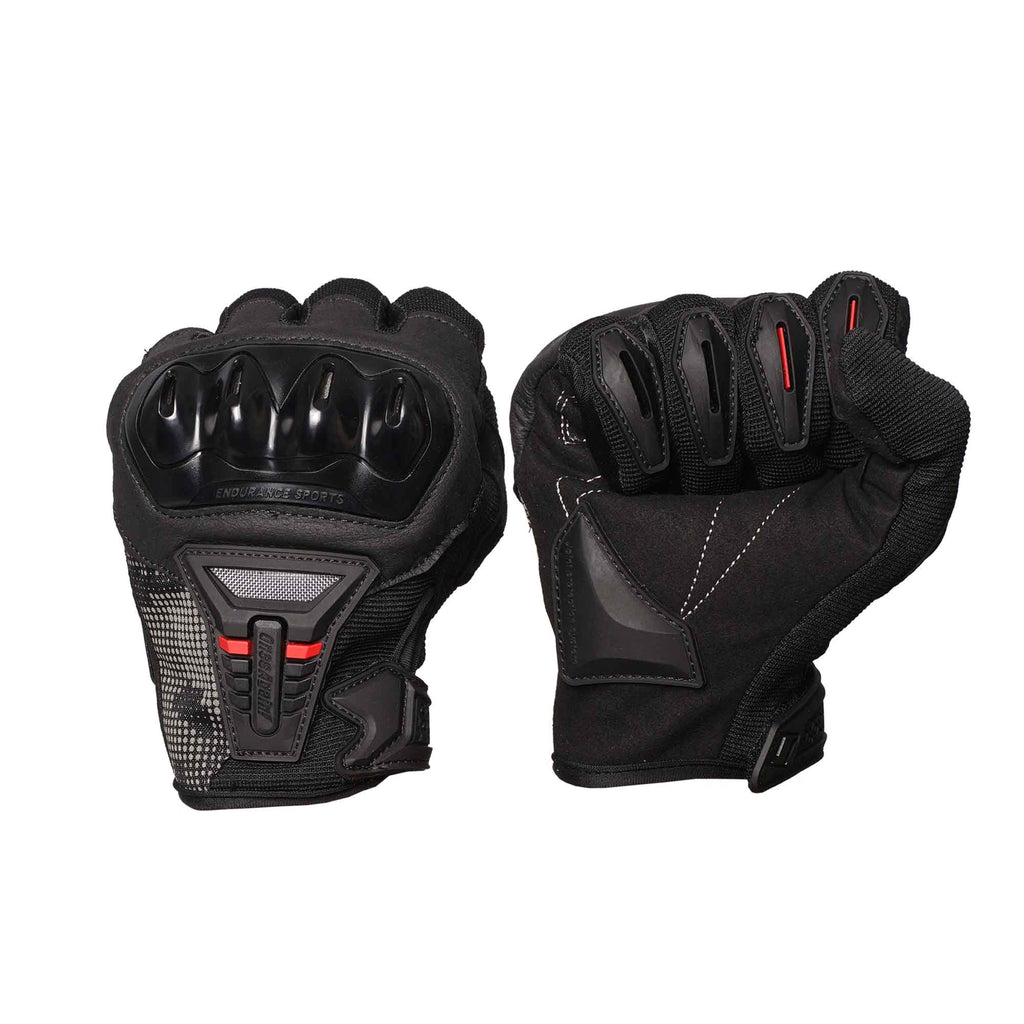 ONES AGAIN MG07-CF Carbon Knuckle Touchscreen Motorcycle Gloves - 850312