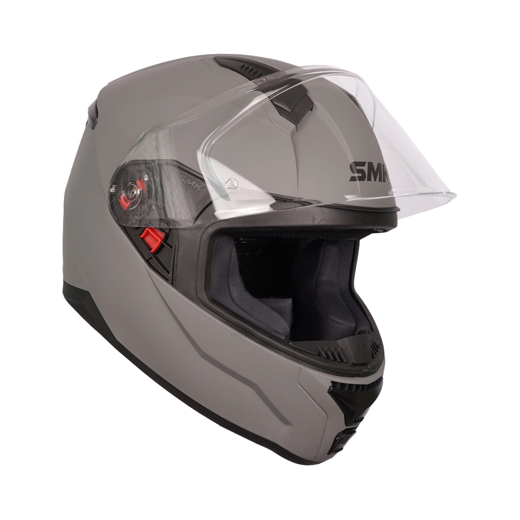 SMK Bionic Adult Solid MA 600 Full Face Helmet Matte Nardo Gray_7