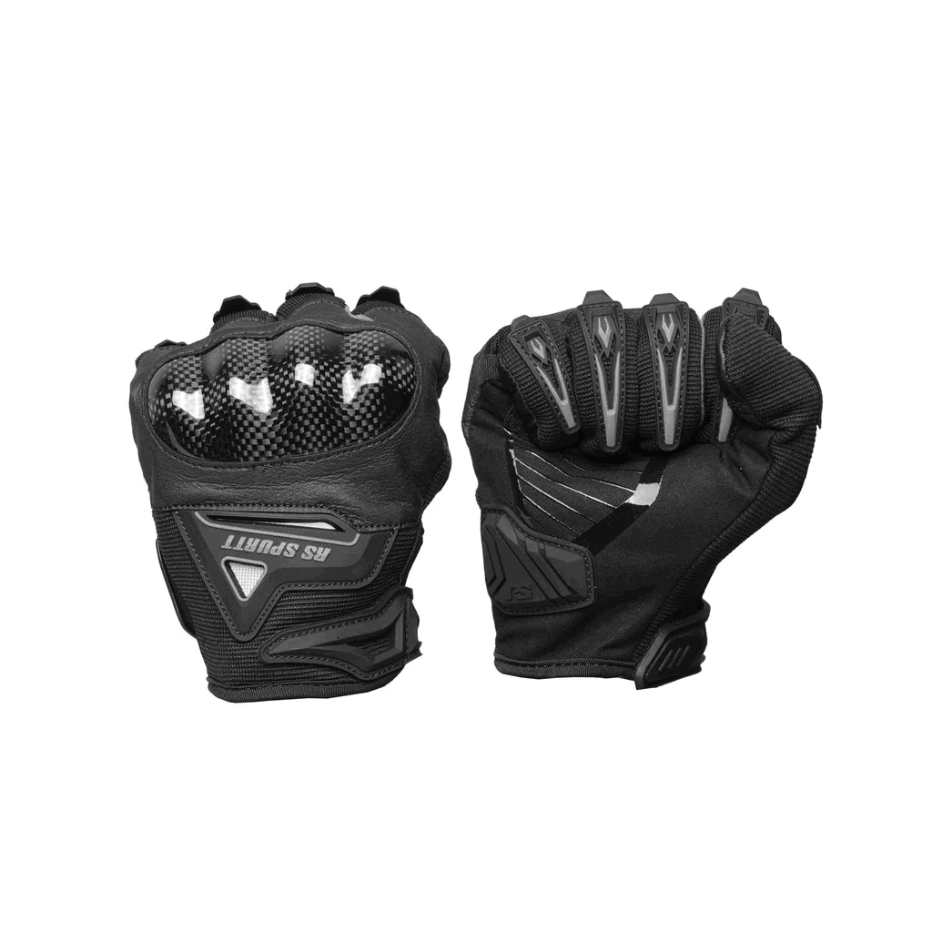 RS Spurtt RS 1902 Black Lightweight Motorcycle Gloves with Knuckle Protection_8