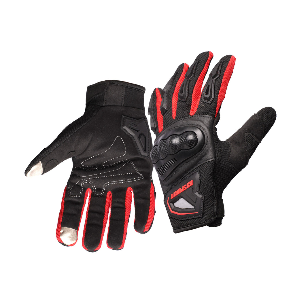 RS SPURTT RS02 Breathable Mesh Motorcycle Gloves (Red)_6