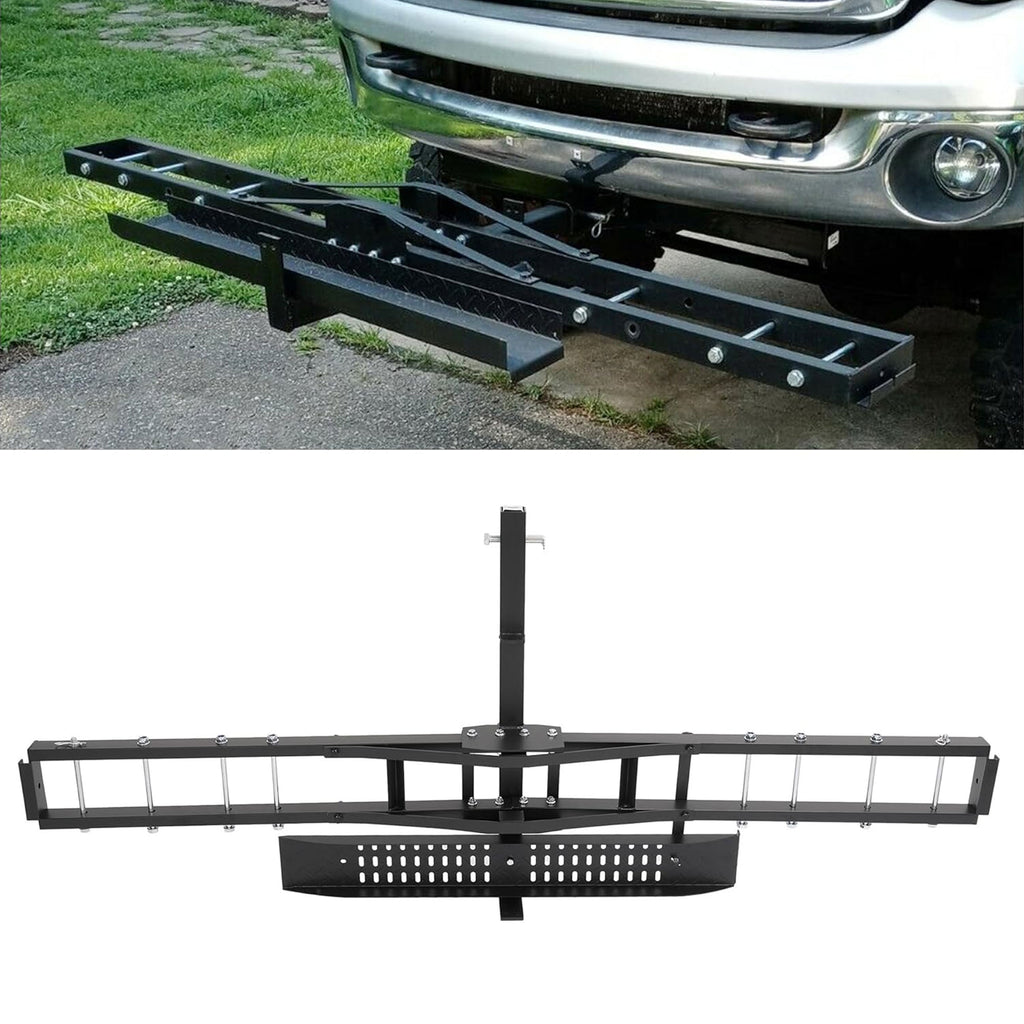 Heavy Duty Motorcycle Hitch Carrier with Ramp & Anti Tilt Lock_6