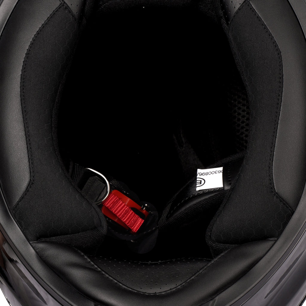 JUST1 J-GPR H128 Solid Glossy Black Full Face Carbon Racing Helmet_7