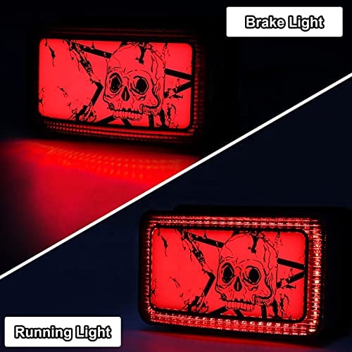 مصباح خلفي LED بشكل الجمجمة مع ضوء الفرامل الخلفي لدراجات ATV الخلفي AK-804403