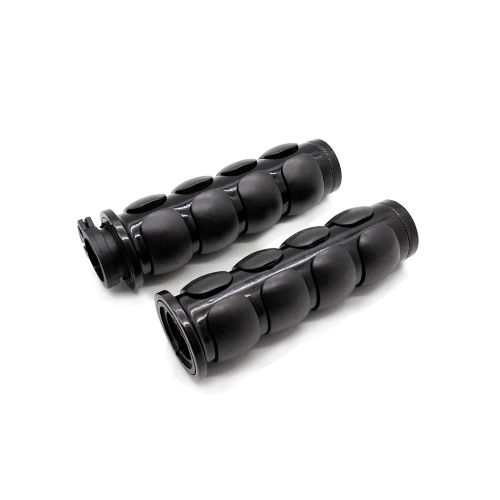 مقابض يد مطاطية مريحة لمقود الدراجة النارية مقاس 7/8 بوصة مع سدادات طرفية للمقود - 817118