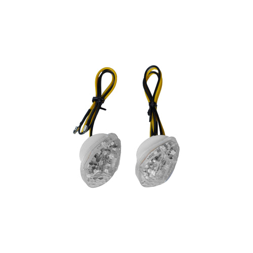  زوج من مؤشرات الدوران LED الشفافة المدمجة لدراجات هوندا النارية - 819821