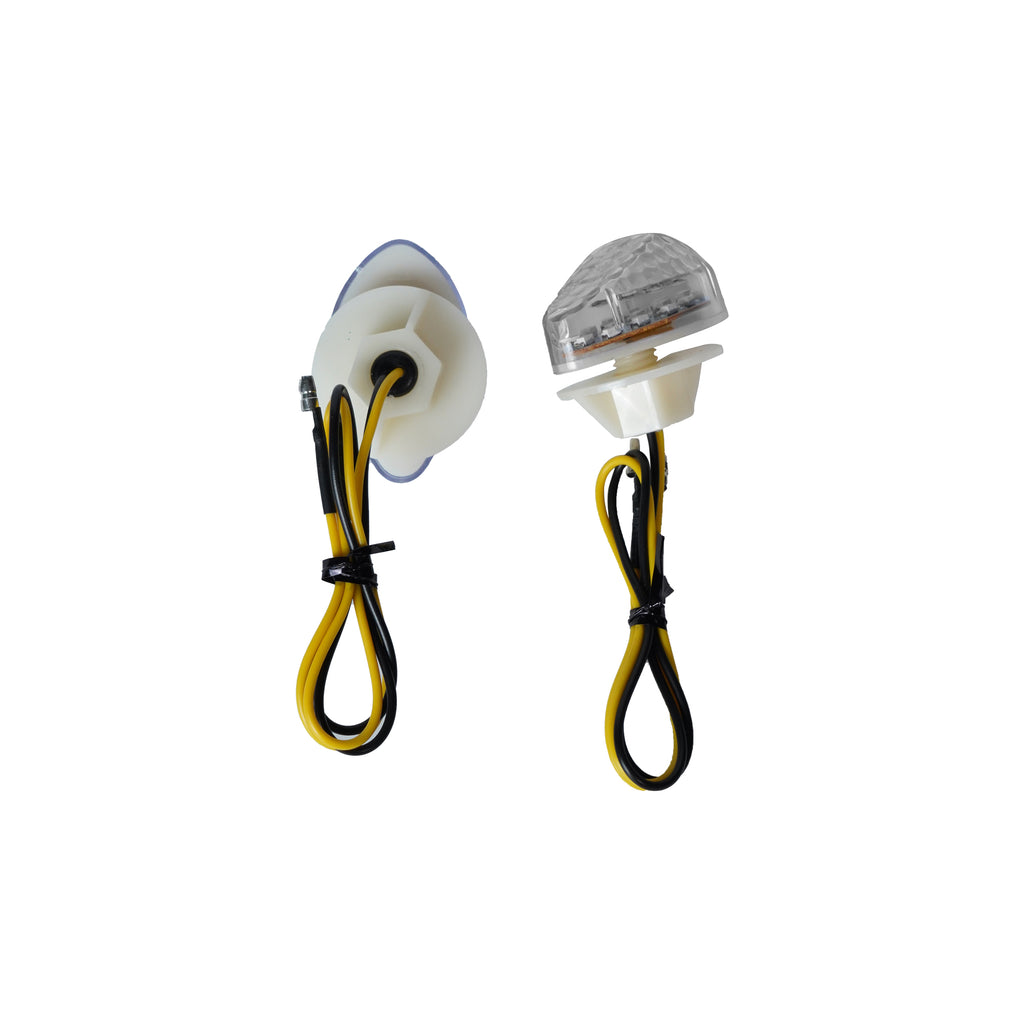  زوج من مؤشرات الدوران LED الشفافة المدمجة لدراجات هوندا النارية - 819821