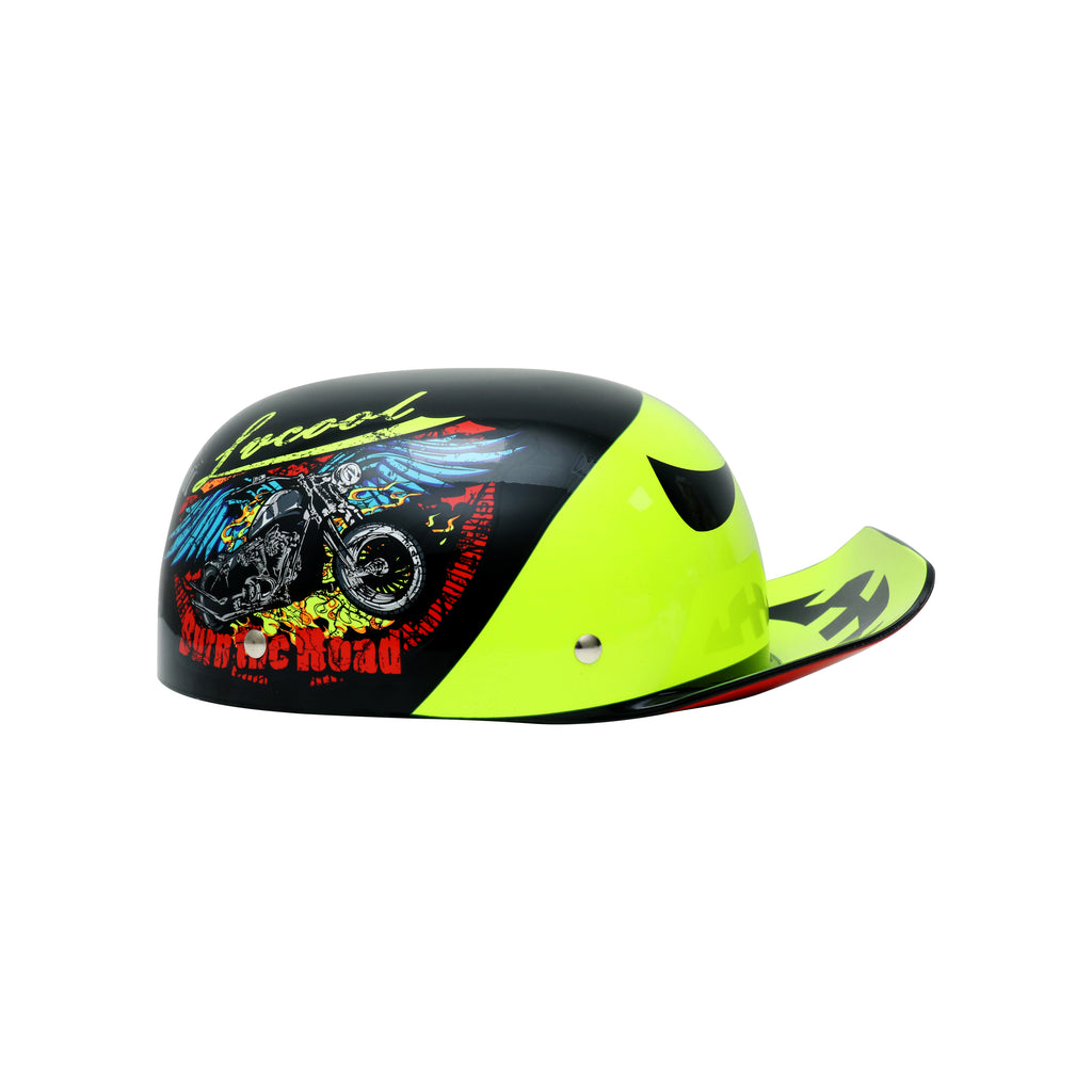 Baseball Style Open-Face Cap Scooter Helmet_3