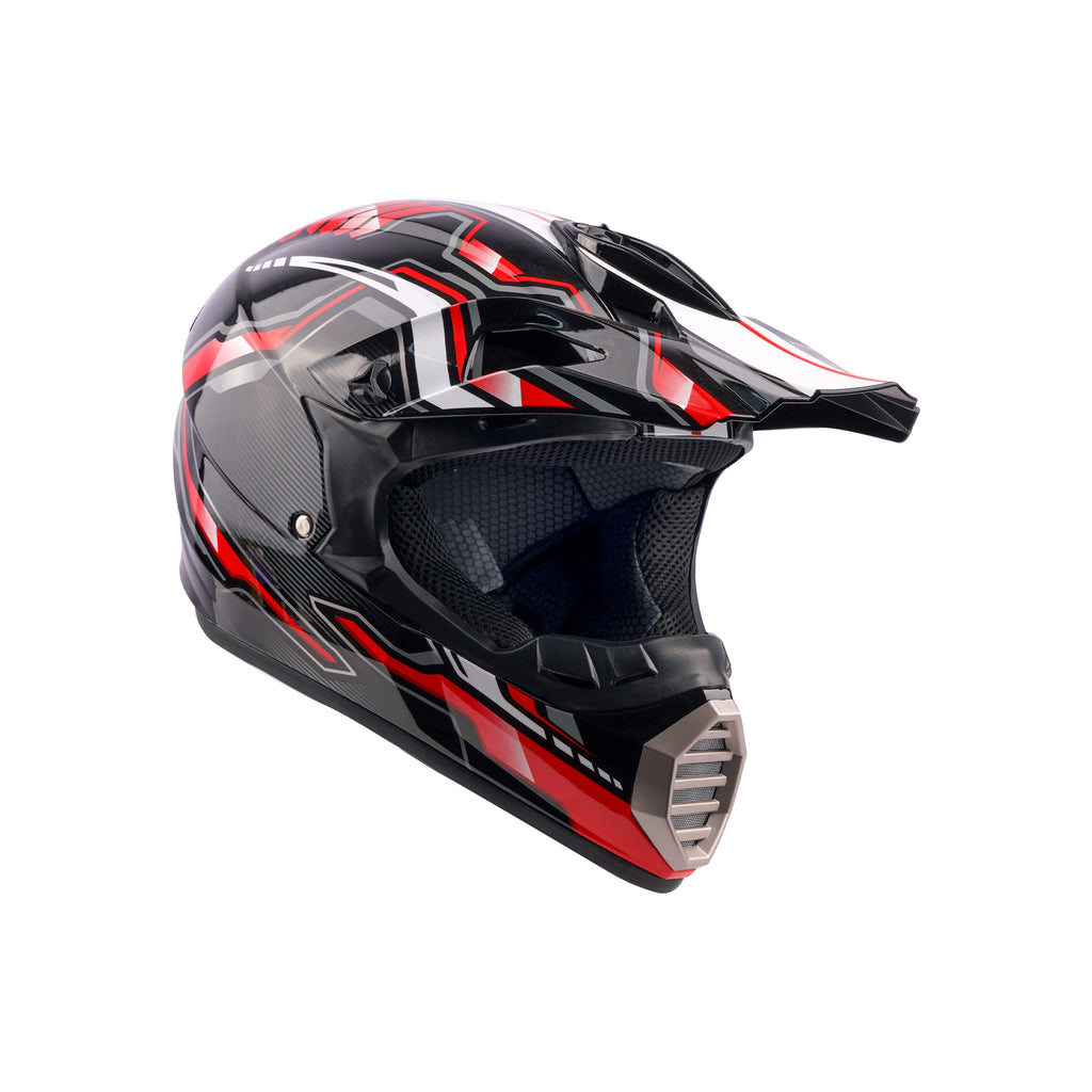 FOX Off-Road DOT Approved Motocross Motorcycle Helmet for Safety Black_1