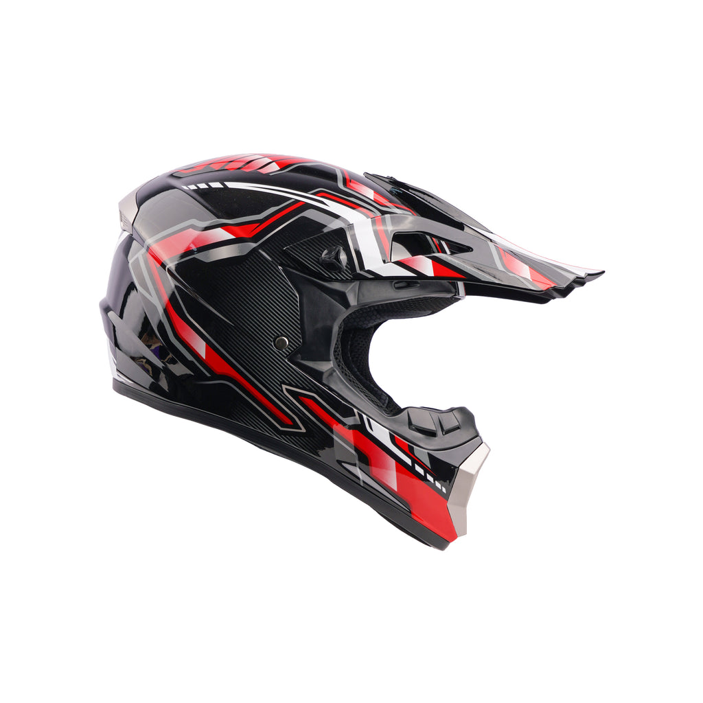 FOX Off-Road DOT Approved Motocross Motorcycle Helmet for Safety Black_2