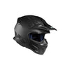 IBK Motorcycle Motocross Full Face Helmet with Glass, Black Matte- 835612