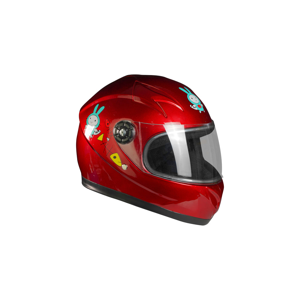Childrens Full Face Helmet with Visor for Scooter Bicycle Skating_1