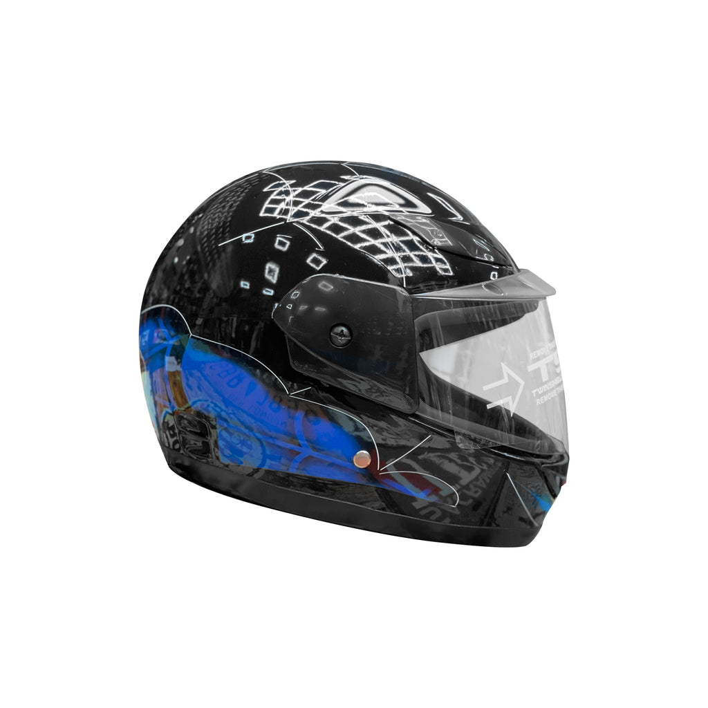 Childs Full Face Helmet, Lightweight & Breathable Spiderman Helmet _2