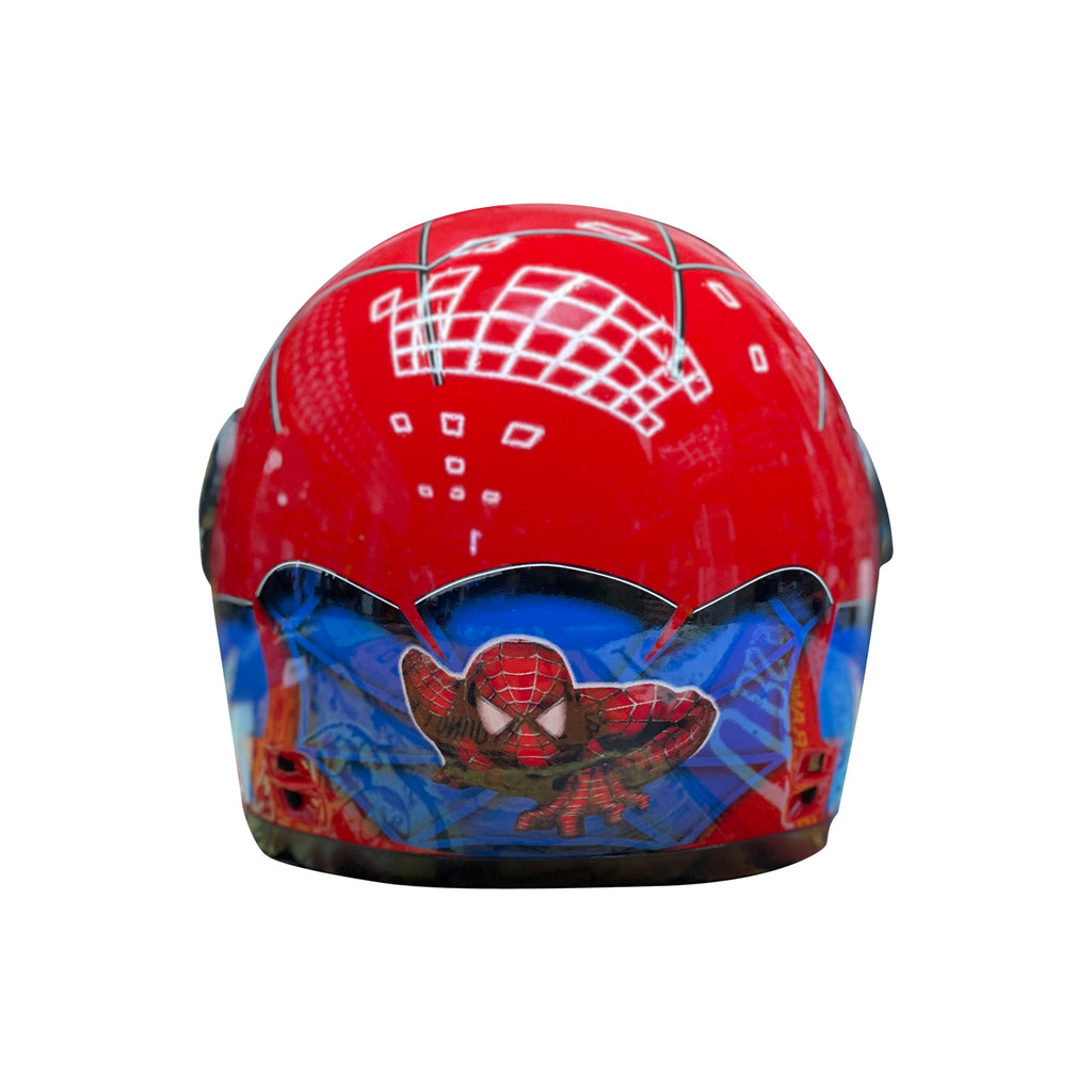 Children Full Face Helmet Red Spiderman Cartoon_3