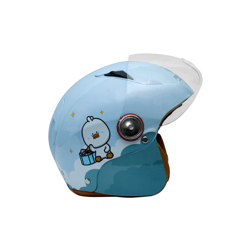 KIDS HALF FACE SAFTEY HELMET blue_1