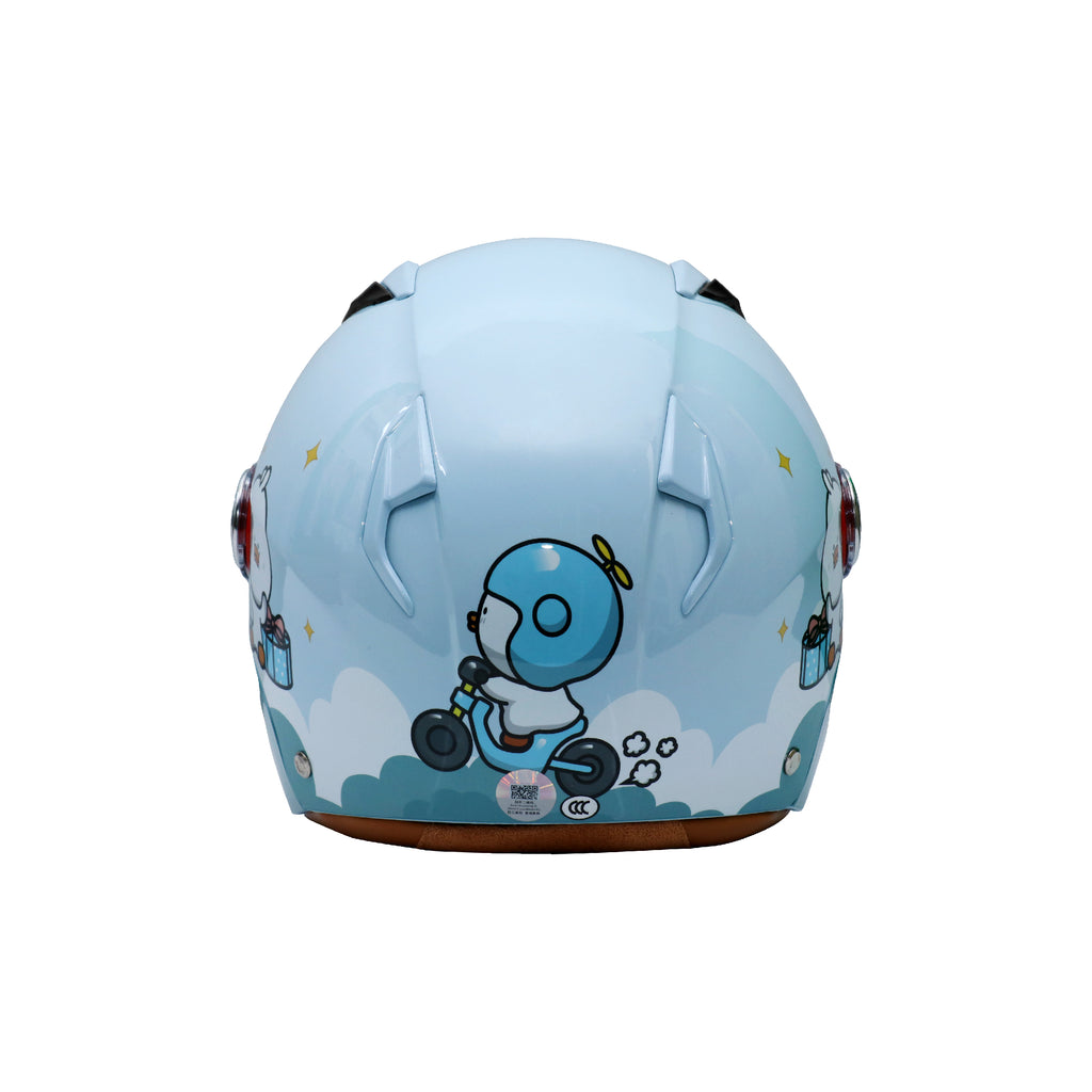 KIDS HALF FACE SAFTEY HELMET blue_4
