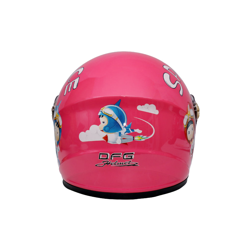 خوذة الحماية للأطفال وجه كامل باللون الوردي   - 836578