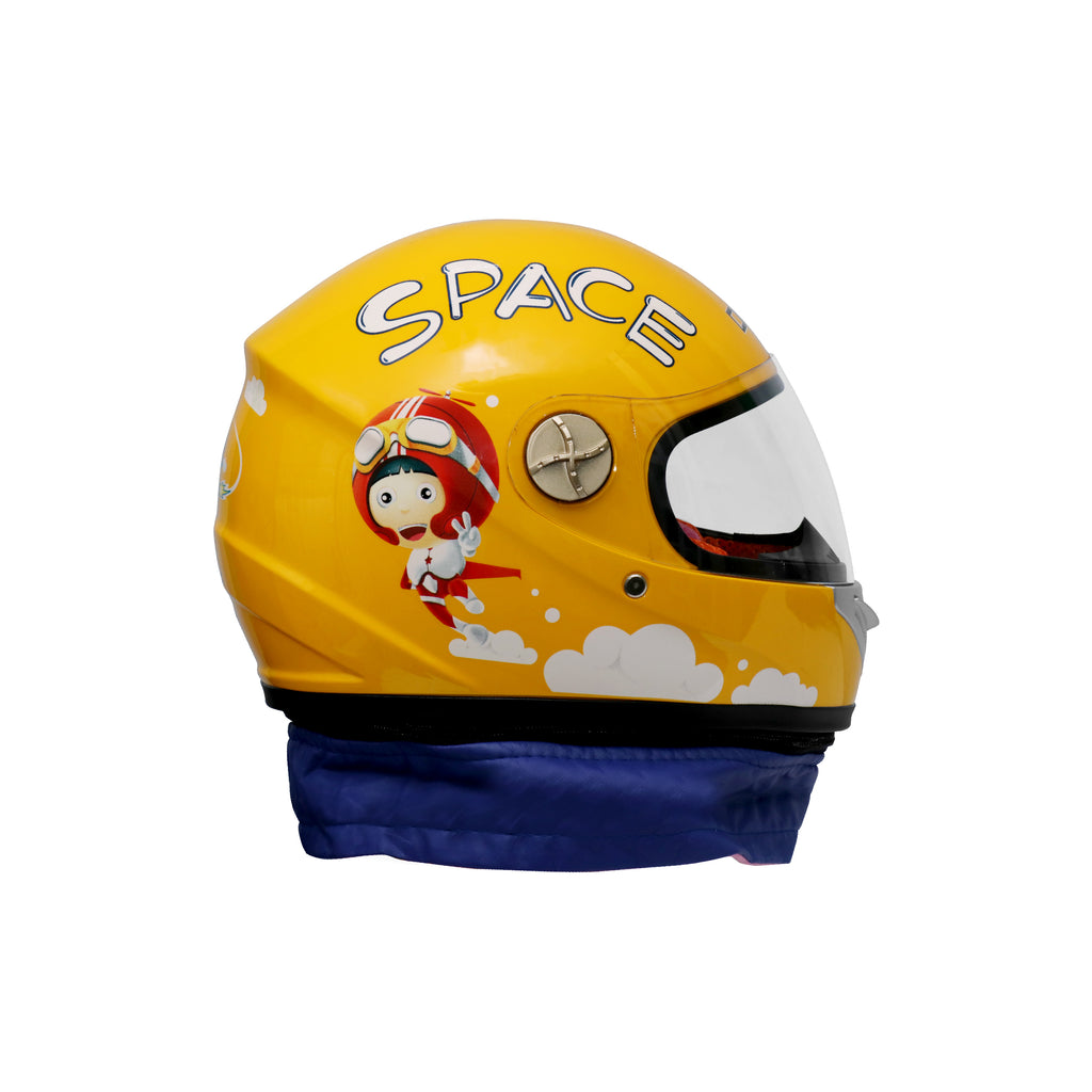 KIDS FULL FACE SAFTEY HELMET 836579 (YELLOW)