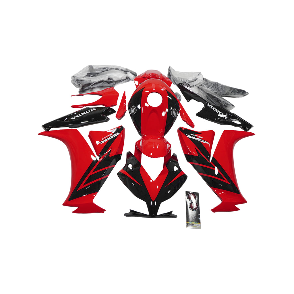 طقم تغليف وهيكل كامل للدراجة النارية هوندا CBR 1000 RR 2012-2016 باللون البرتقالي والأسود - 839003