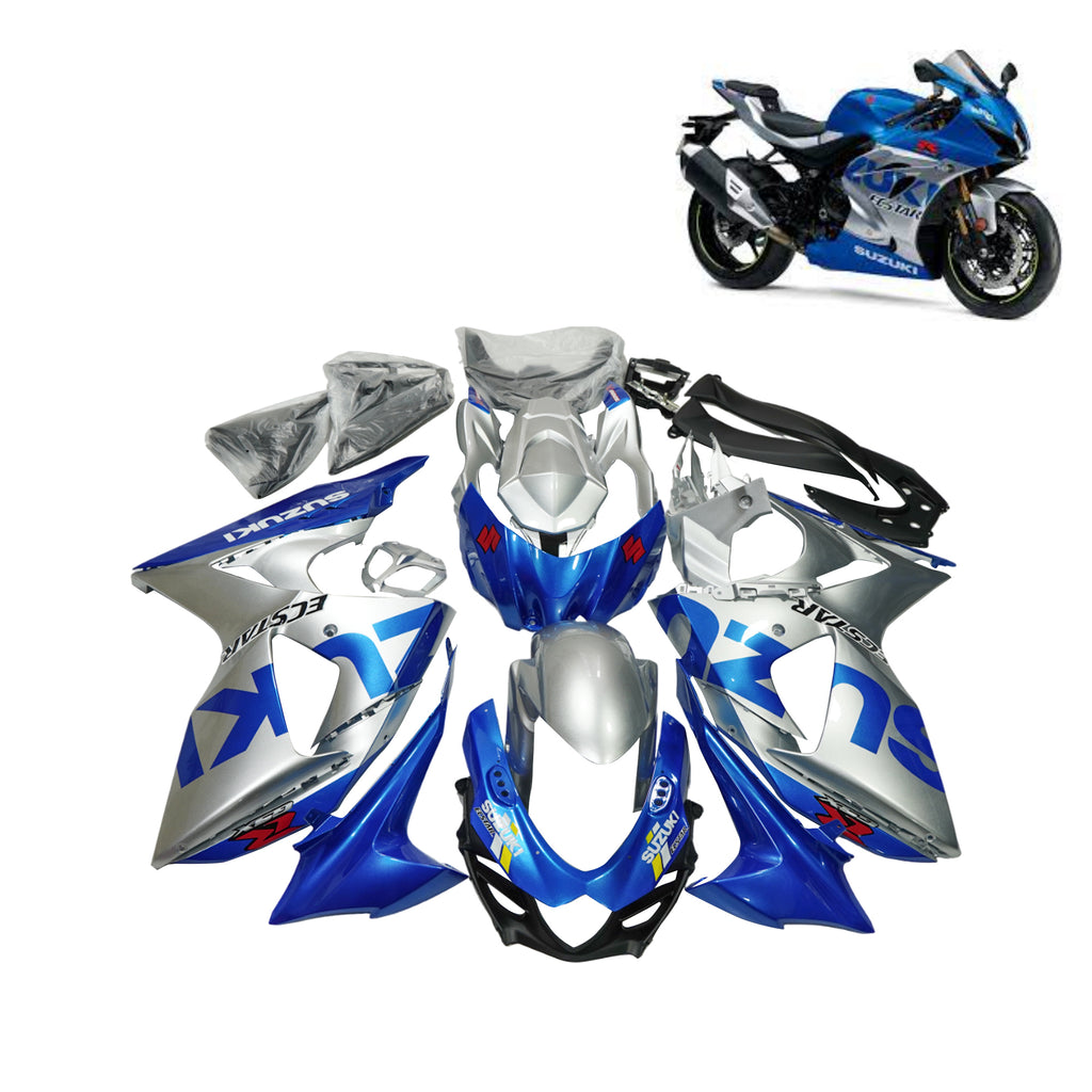 طقم هيكل كامل باللون الأزرق الفضي لـدراجة سوزوكي  GSXR1000 2009-2016 - برقم 839410