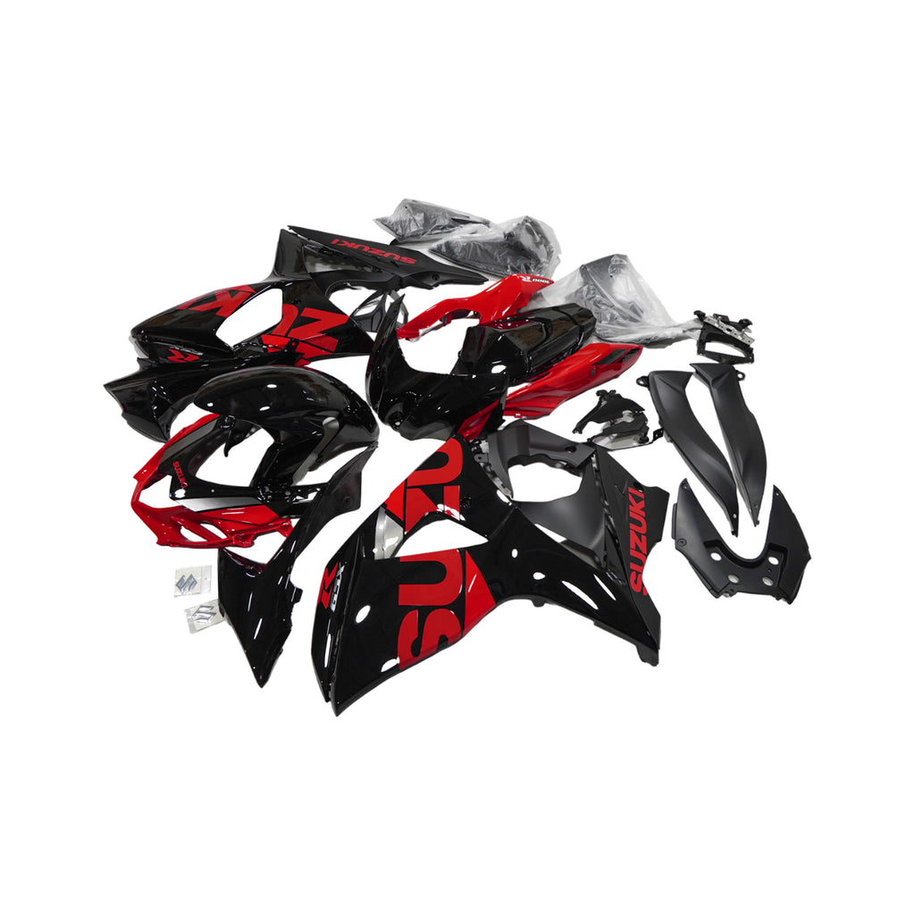 طقم غطاء هيكل الدراجة النارية سوزوكي GSXR1000 2009-2016، غطاء هيكل باللون  الأسود والأحمر - 839413