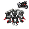 طقم غطاء هيكل الدراجة النارية سوزوكي Suzuki GSXR1000 2017-2022 باللون الأسود/الأحمر - 839414