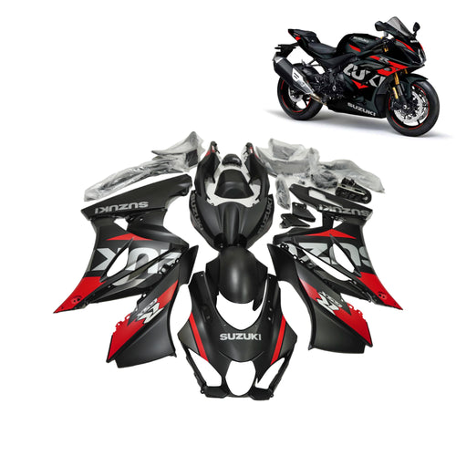 طقم غطاء هيكل الدراجة النارية سوزوكي Suzuki GSXR1000 2017-2022 باللون الأسود/الأحمر - 839414