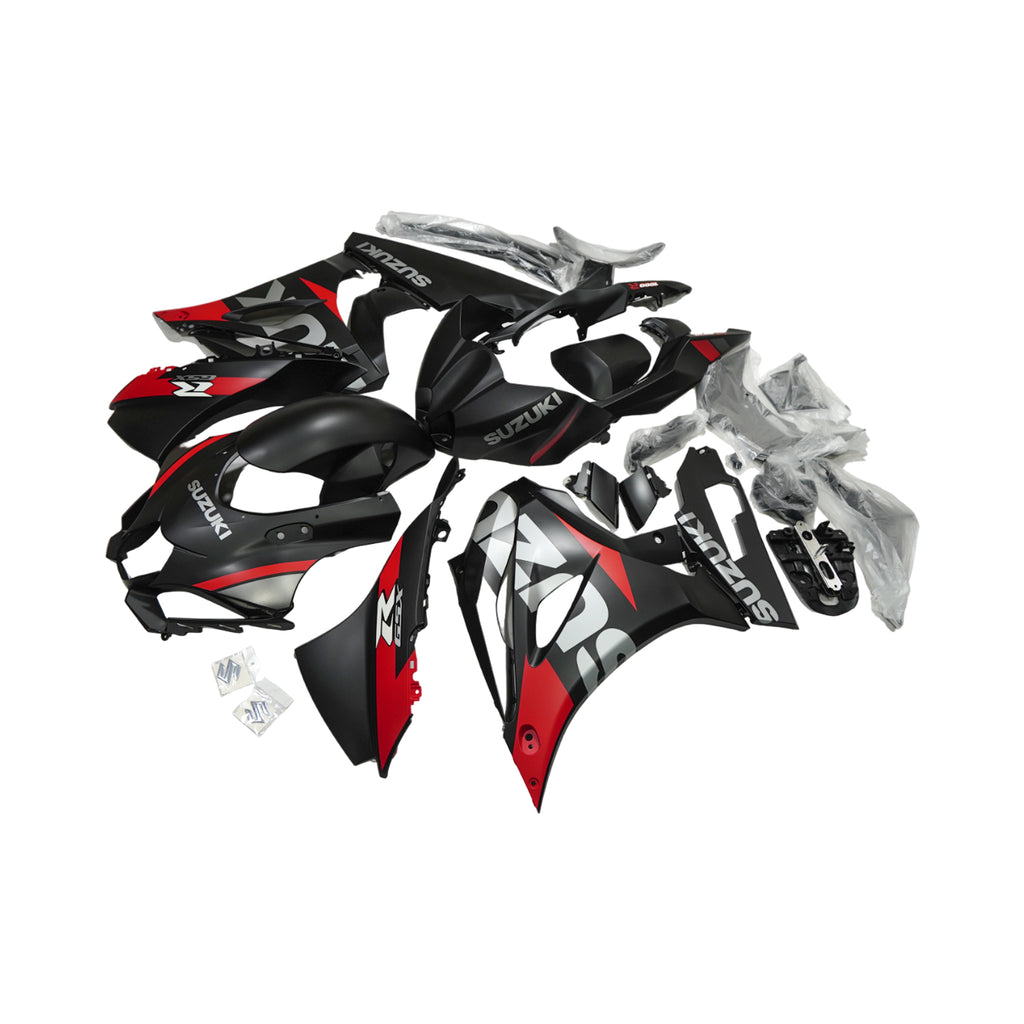 طقم غطاء هيكل الدراجة النارية سوزوكي Suzuki GSXR1000 2017-2022 باللون الأسود/الأحمر - 839414