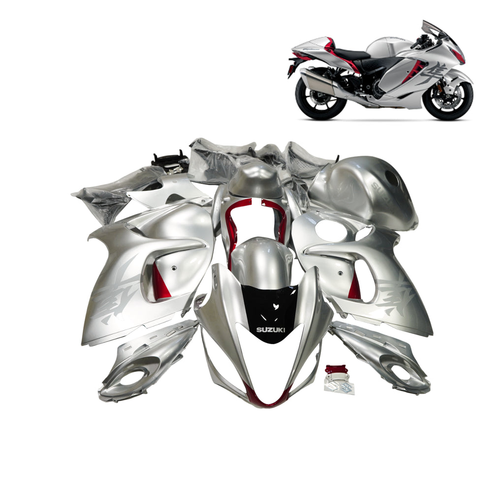 طقم هيكل و أغطية كاملة لدراجة هايبوسا  HAYABUSA 2008-2020، مجموعة كاملة من أجزاء هيكل الدراجة النارية البلاستيكية - 839453