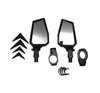 Pair of UTV Side Adjustable/Foldable Rearview Mirror Black_1