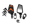 Pair of UTV Side Adjustable/Foldable Rearview Mirror Black_2