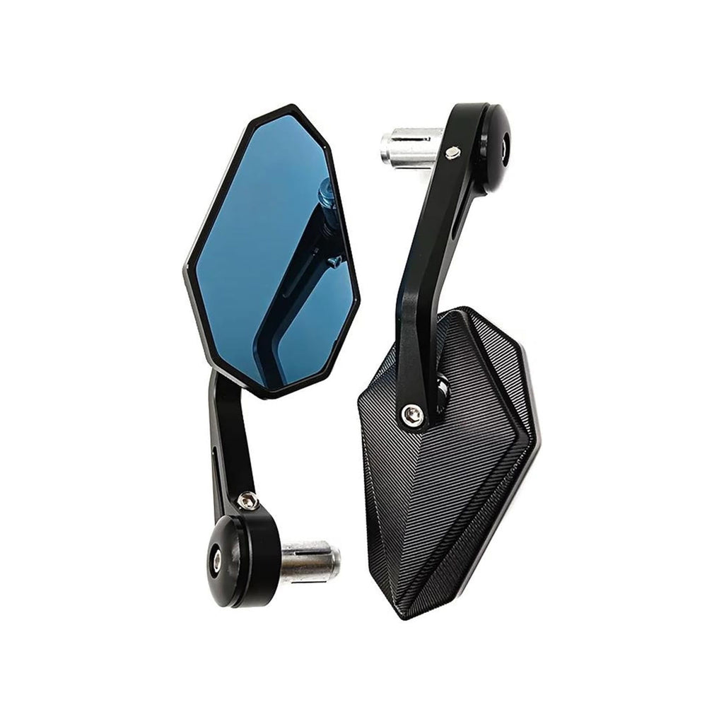 مرايا خلفية لنهاية مقود الدراجة النارية بلون زجاج أزرق - 846071