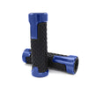  Motorcycle Handlebar Non-Slip Rubber Handle Grips, Blue_1