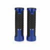  Motorcycle Handlebar Non-Slip Rubber Handle Grips, Blue_4