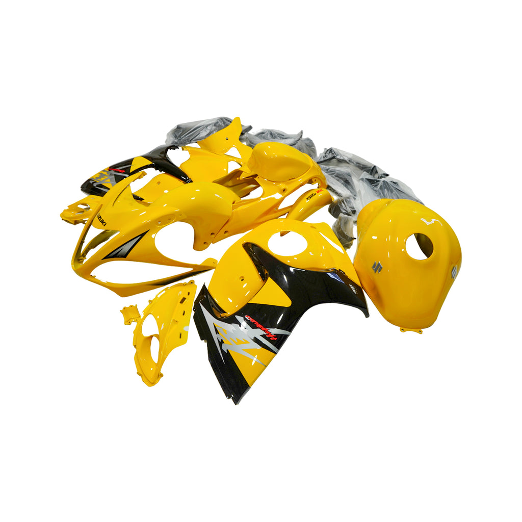 طقم أغطية هيكل كامل للدراجة النارية  هايبوسا HAYABUSA 2008-2020 هيكل بلاستيكي ABS باللون الأصفر والأسود - 851737