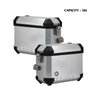 COOCASE X2-J2 SILVER 36L Side Boxes, Motorcycle Aluminum Side Suitcase(1 Pair)_1
