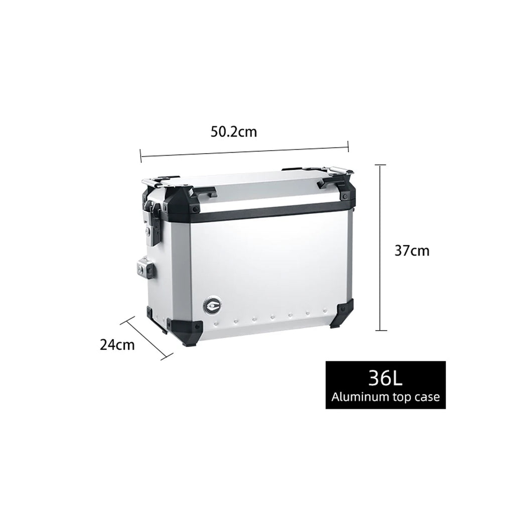 COOCASE X2-J2 SILVER 36L Side Boxes, Motorcycle Aluminum Side Suitcase(1 Pair)_15