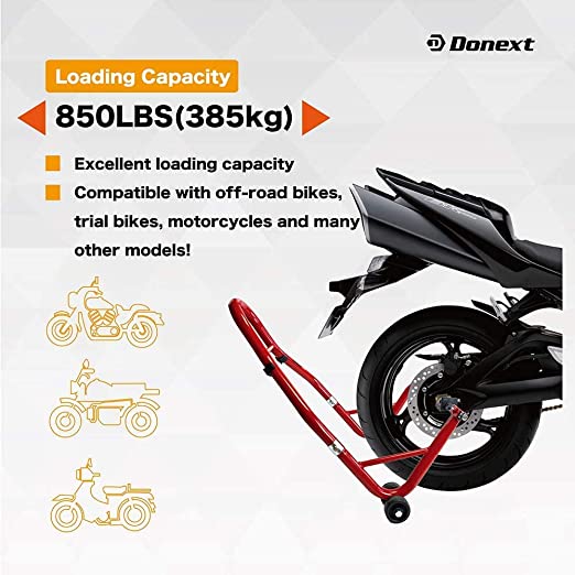 Motorcycle Stand Rear Wheel Lift Swingarm Paddock Stands Red_5