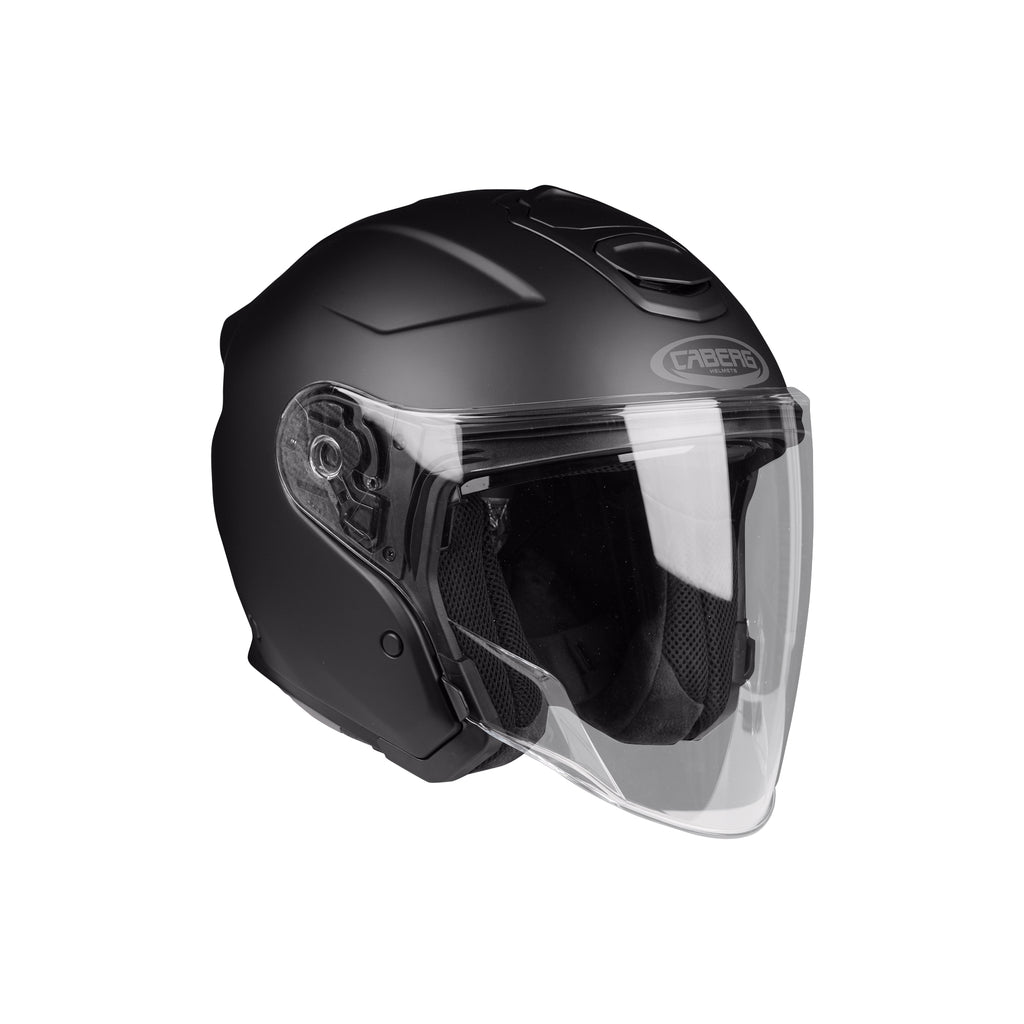 CABERG FLYON II Matte Black Open Face Motorcycle Helmet - 870289