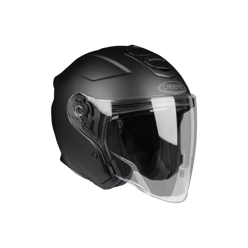CABERG FLYON II Matte Black Open Face Motorcycle Helmet - 870289
