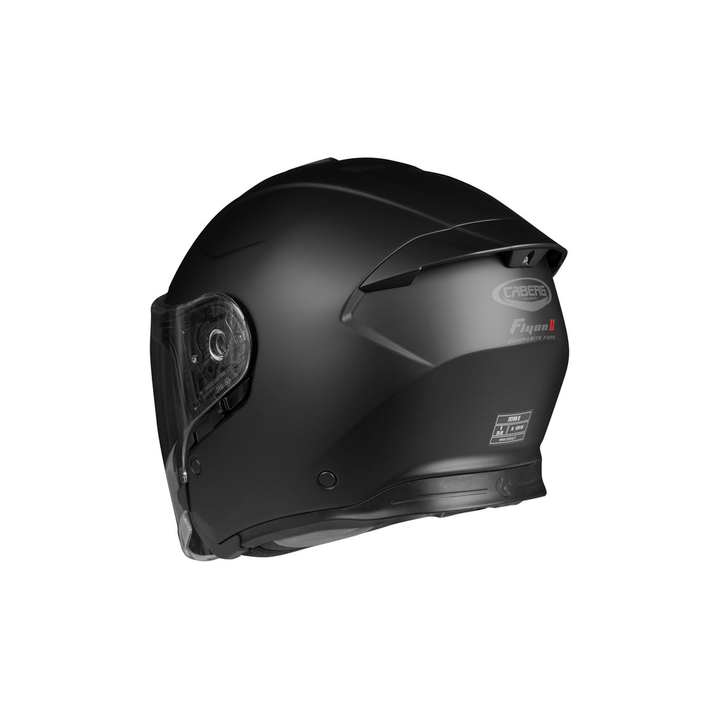 CABERG FLYON II Matte Black Open Face Motorcycle Helmet - 870289