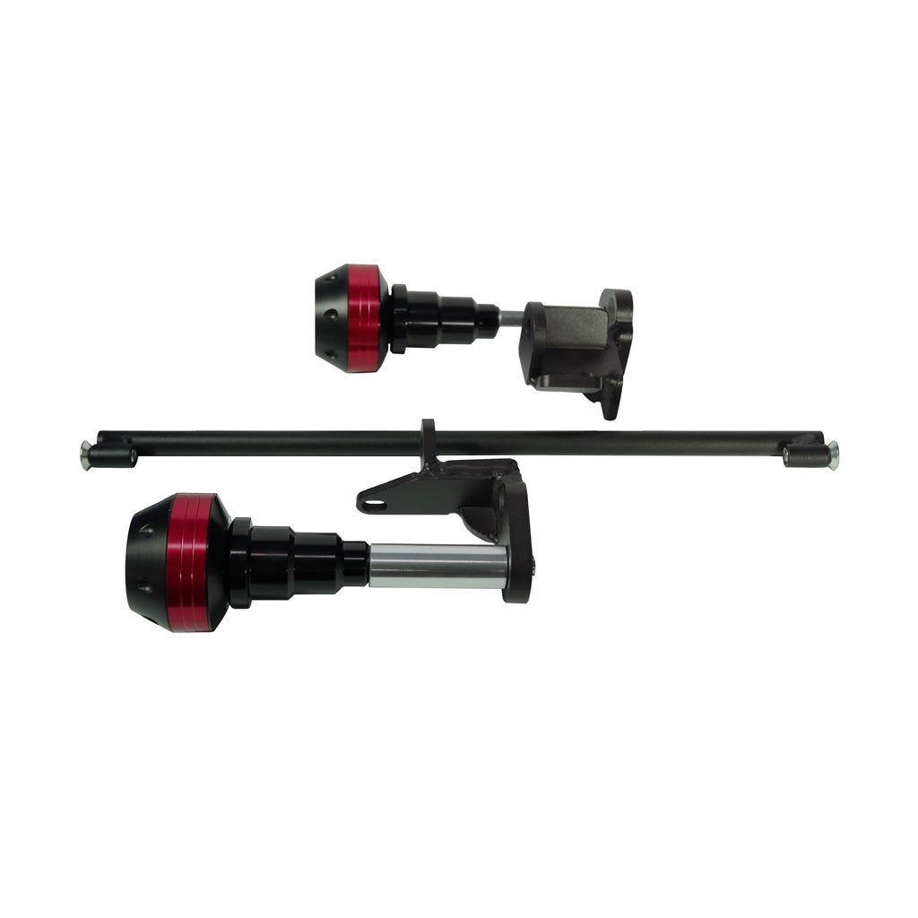 Suzuki Hayabusa Slider Frame Crash Protectors Red_3