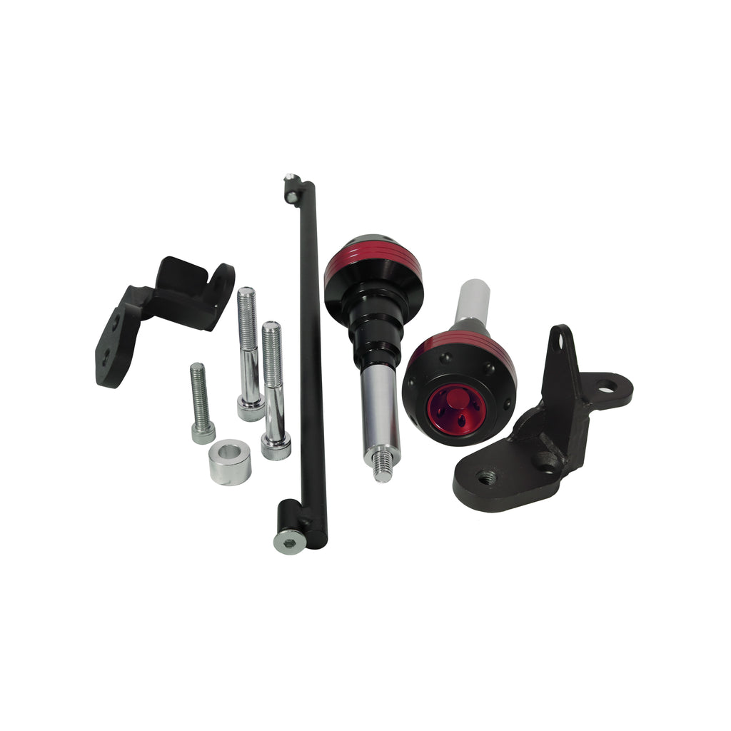 Suzuki Hayabusa Slider Frame Crash Protectors Red_4