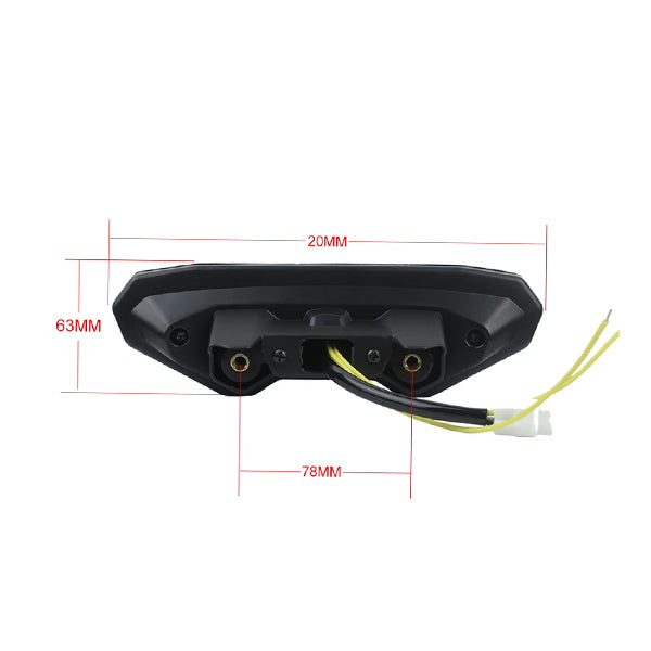 مصباح ذيل دراجة نارية Yamaha MT-09 وإشارة دوران ومصباح خلفي LED - 871328