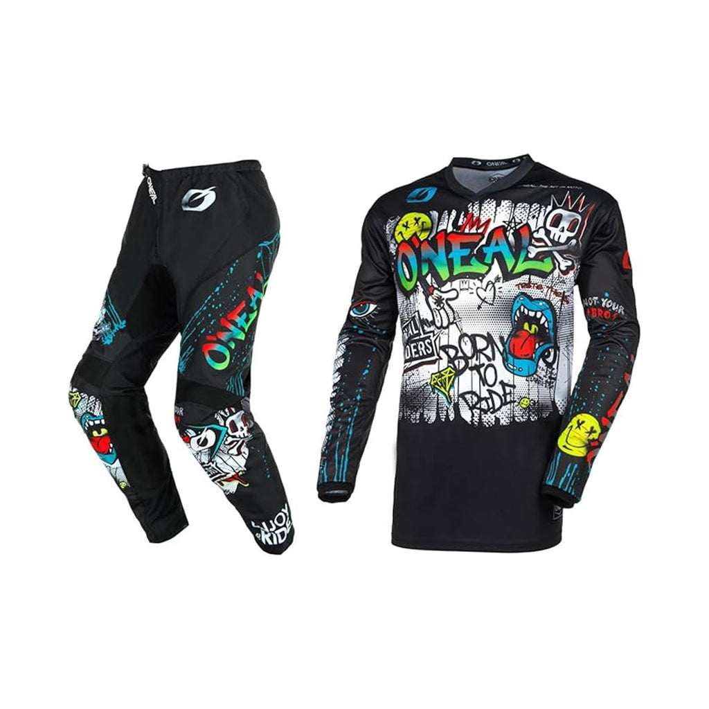 O'Neal Element Rancid Black/Multi Motocross Jersey & Pants - 872369_1