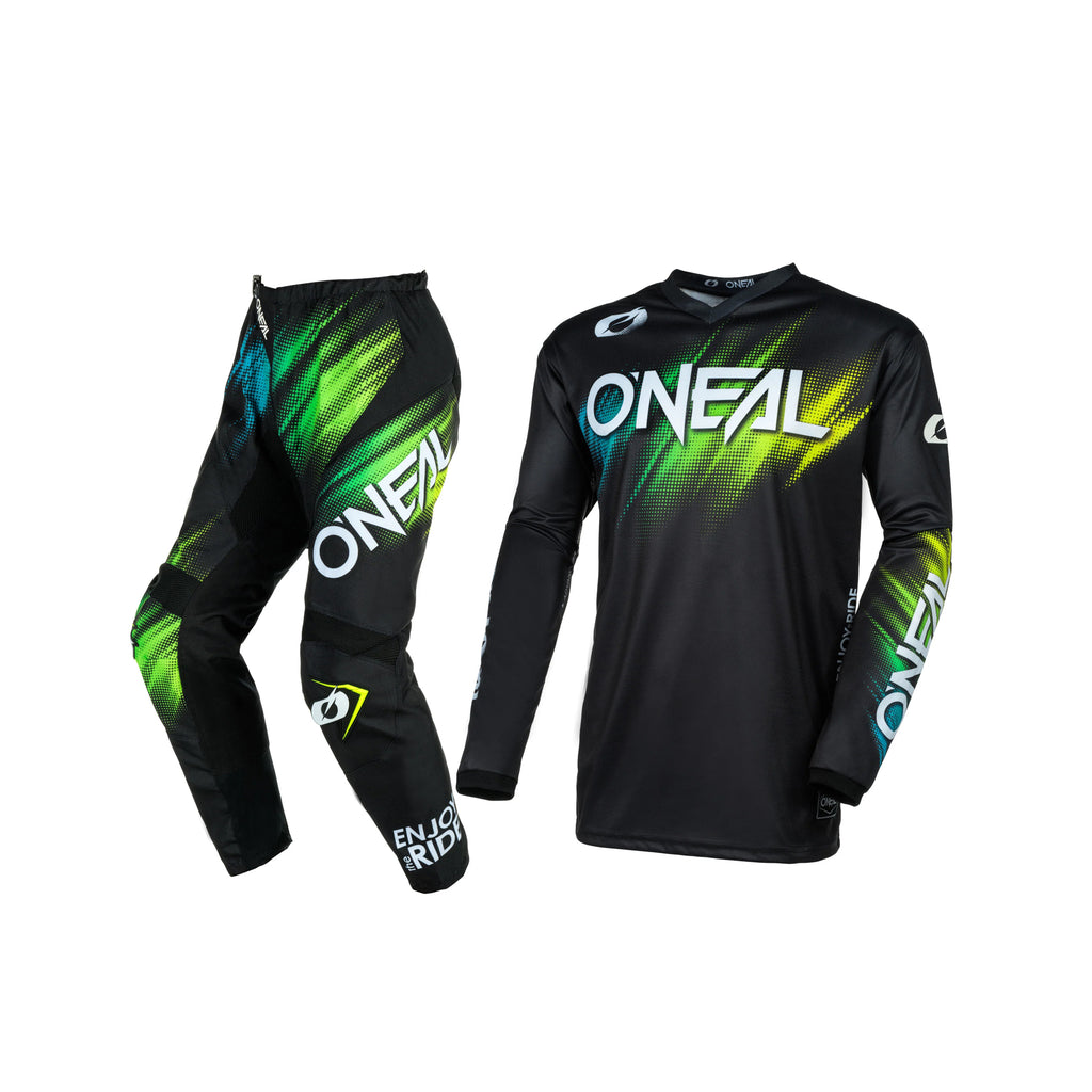 Element V.24 Jersey Motocross Racewear Set Men's Voltage Black/Green - 872376_1